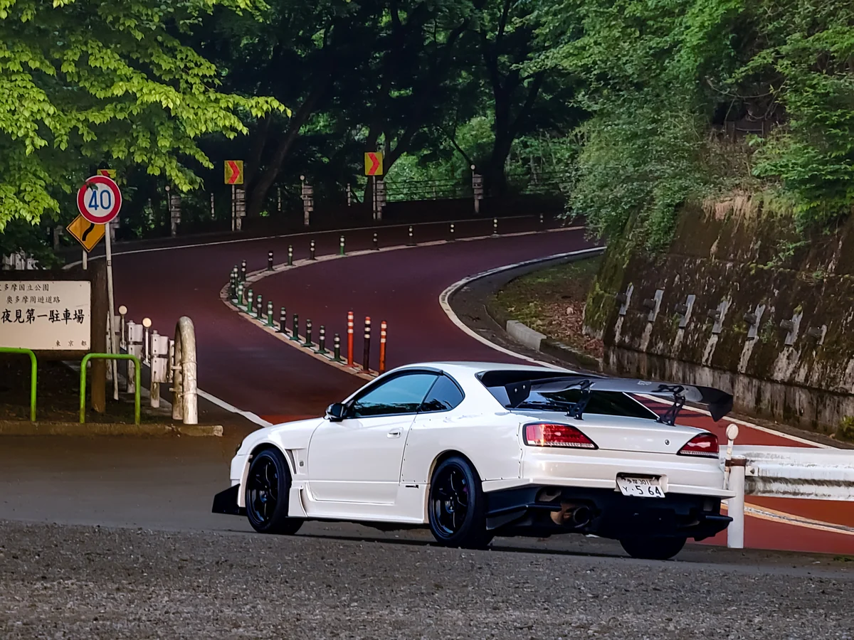 Sports car in central Tokyo